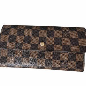Louis Vuitton Damier Ebene Long Wallet – COA Included